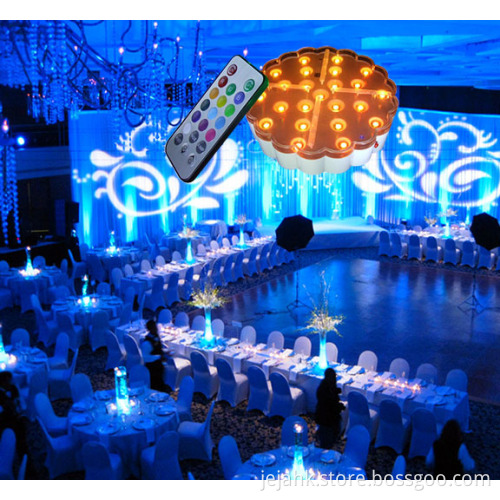 Lighting Crystal Centerpieces For Wedding Table Rechargeable Light Base For Vase